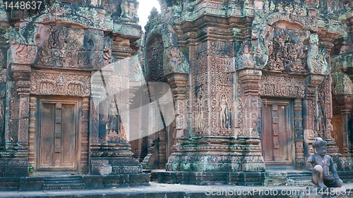 Image of Buildings at the Banteay Srei Temple in Cambodia