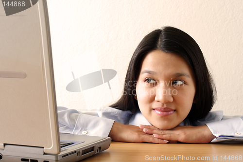 Image of Working businesswoman