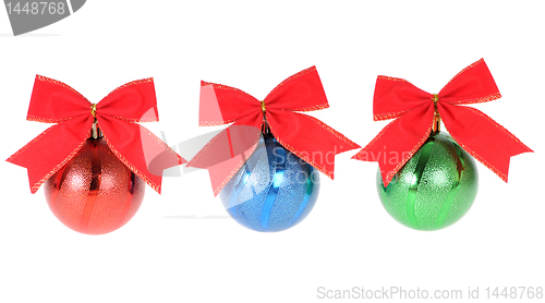 Image of three christmas decorations