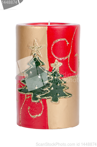 Image of Christmas candle decoration