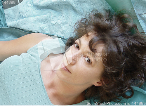 Image of Woman in teal