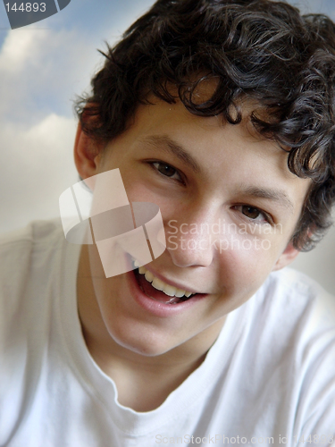 Image of Teen boy laughing