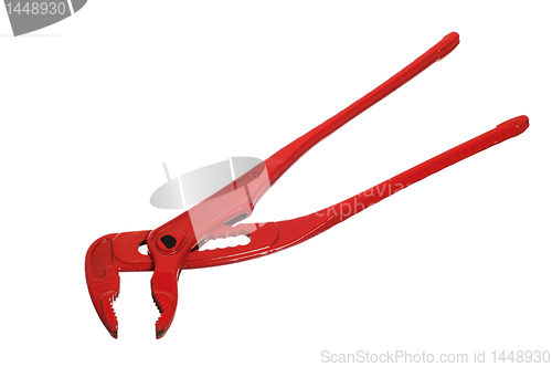 Image of Red wrenches isolated on white 