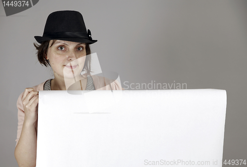 Image of Holding a banner