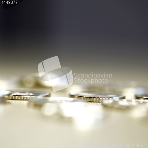 Image of Close up photo of coins