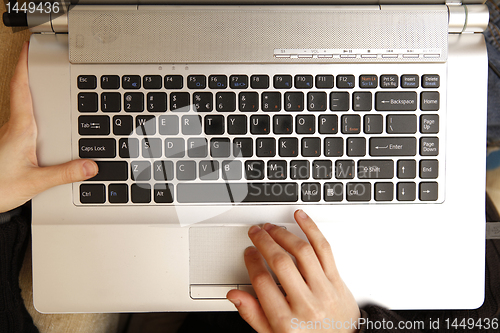 Image of laptop keyboard