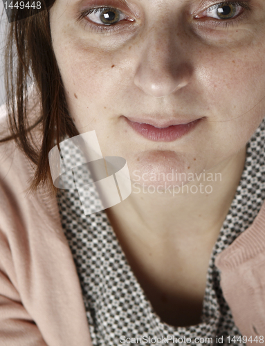 Image of Portret of a young sad woman