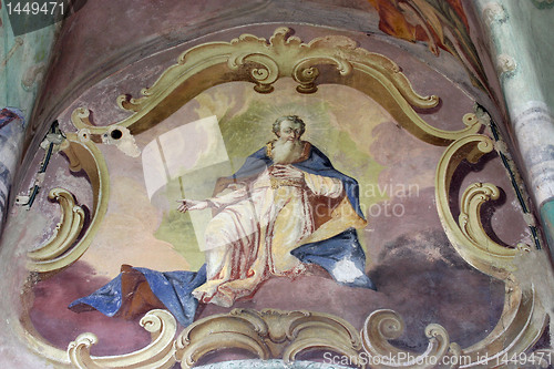 Image of Fresco paintings in the church