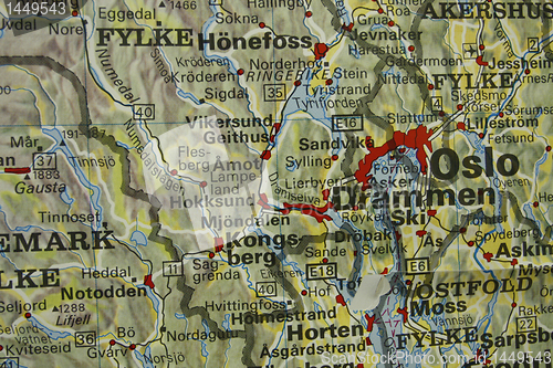 Image of Oslo map