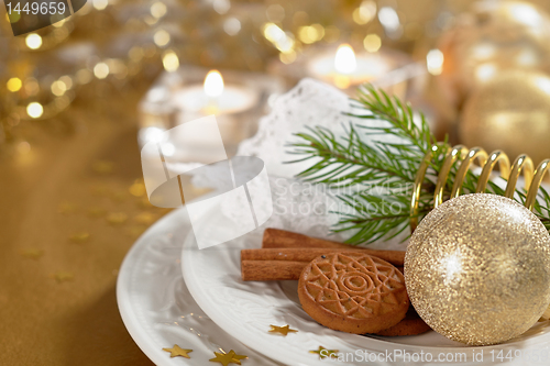 Image of christmas table setting