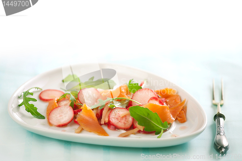 Image of salmon and radish salad