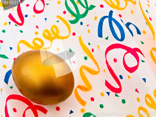 Image of Golden egg in decoration