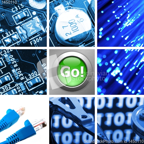 Image of computer technology collage