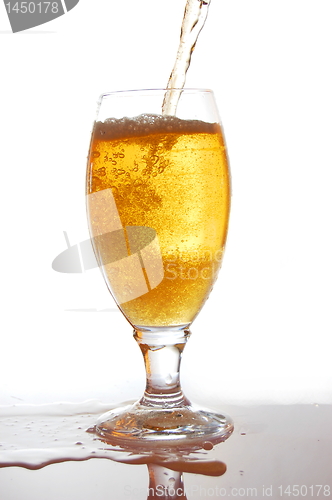 Image of glass of fresh beer