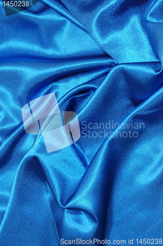 Image of blue satin background