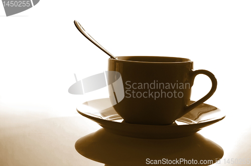 Image of cup of coffee for breakfast