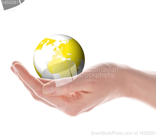 Image of world on your handy