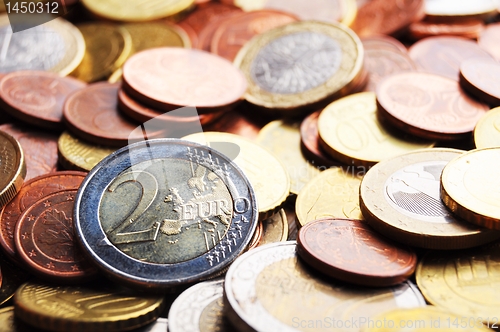 Image of euro money coins