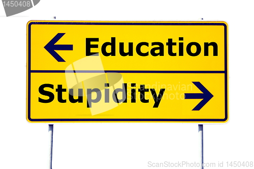 Image of education and stupidity