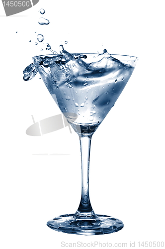 Image of glass of water with splash