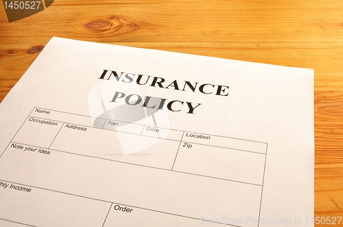 Image of insurance policy