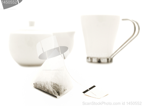 Image of white modern tea-set