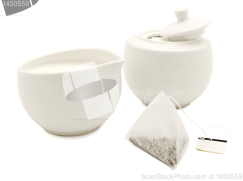 Image of white modern tea-set