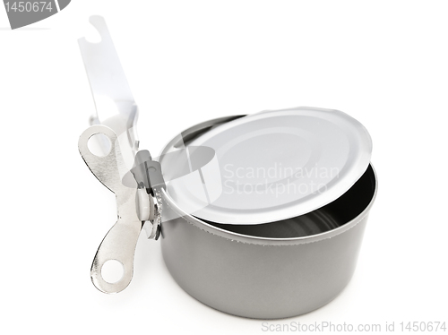 Image of tin opener and can