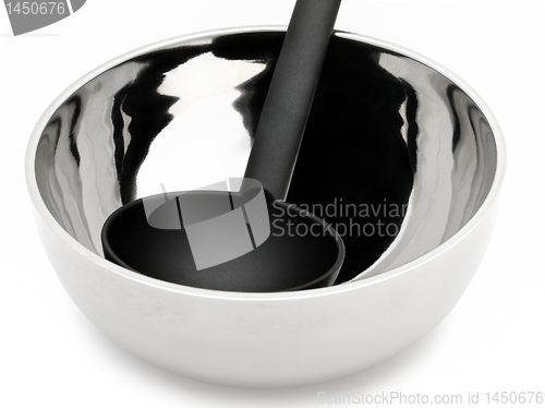 Image of soup ladle in the bowl