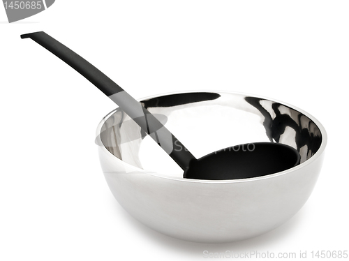 Image of soup ladle in the bowl