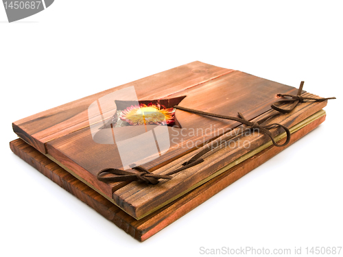 Image of ancient wooden book