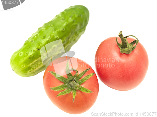 Image of tomatoes and cucumber