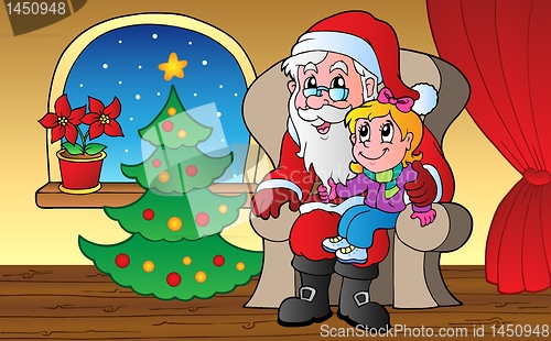 Image of Santa Claus indoor scene 1