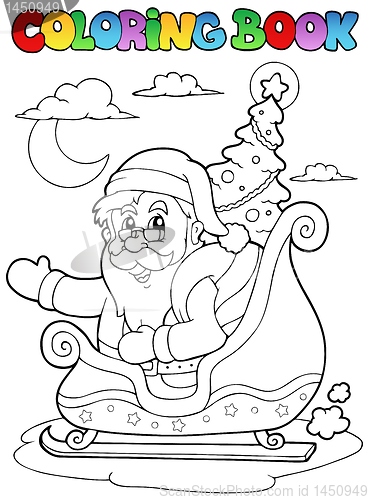 Image of Coloring book Santa Claus theme 8