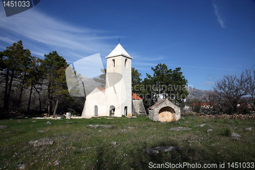 Image of Beautiful small rural church in Croatia