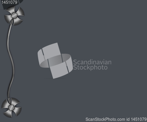 Image of Border in metallic style