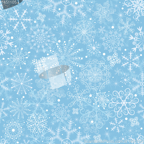 Image of Blue pastel Christmas pattern