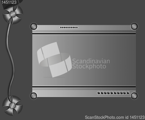 Image of  border in  metallic style