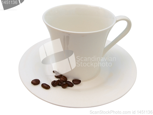 Image of coffee beans and cup