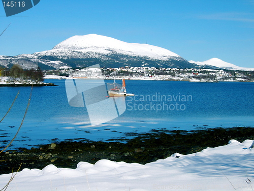 Image of Fishingboat on Norwegian fjord