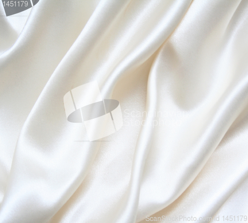 Image of Smooth elegant white silk as background