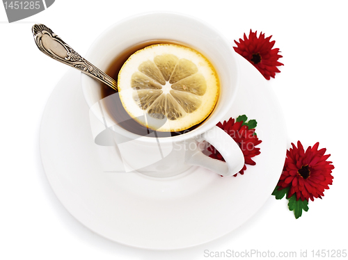 Image of tea with flower