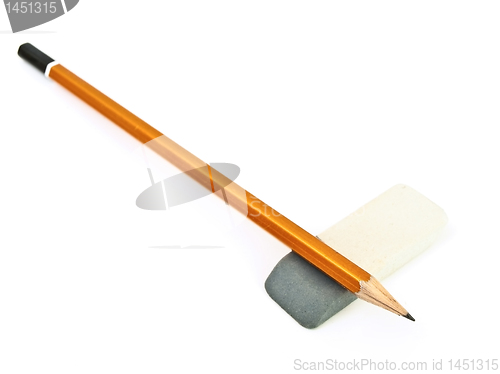 Image of pencil and eraser