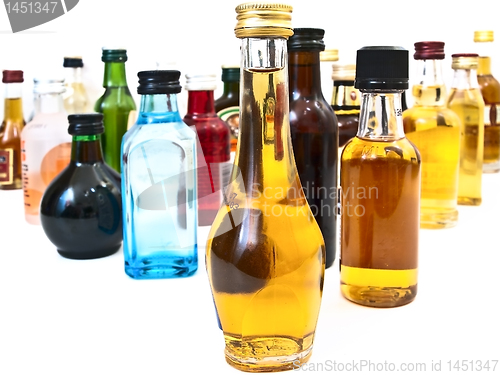 Image of alcohol bottles