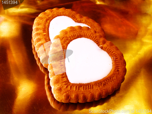 Image of heart-like biscuits