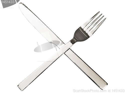 Image of Crossing fork and knife