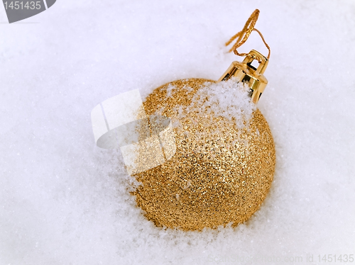 Image of christmas toy in snow