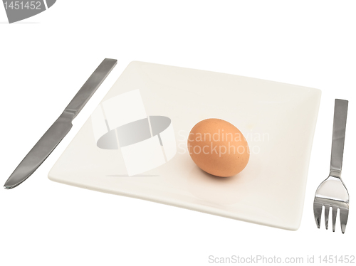 Image of egg at plate