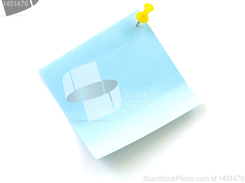 Image of note pad with pin