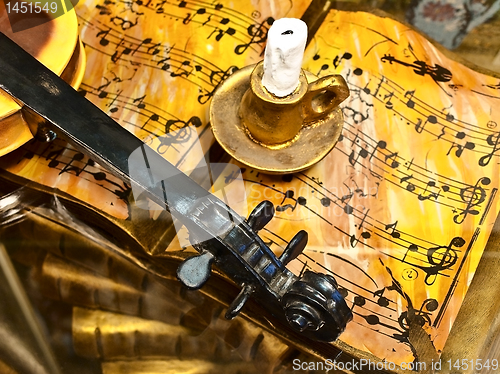 Image of Music interior in old style